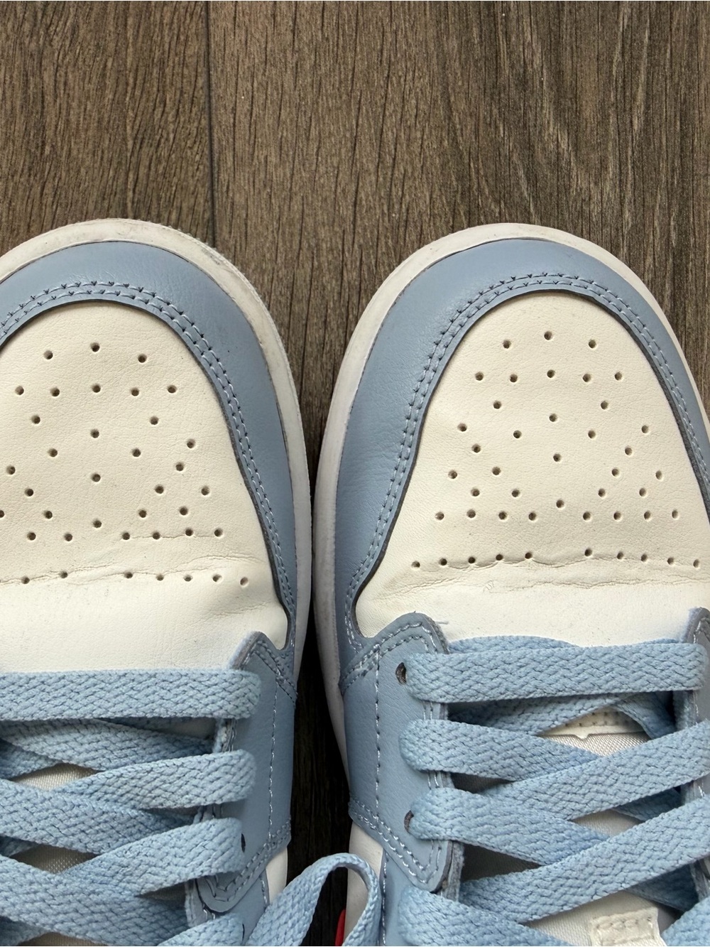 Nike Air Jordan 1 Low Sneakers – Women’s Size 9 – Blue / White / Red - Picture 7 of 8